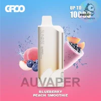 Blueberry Peach Smoothie GROO SUNRISE
