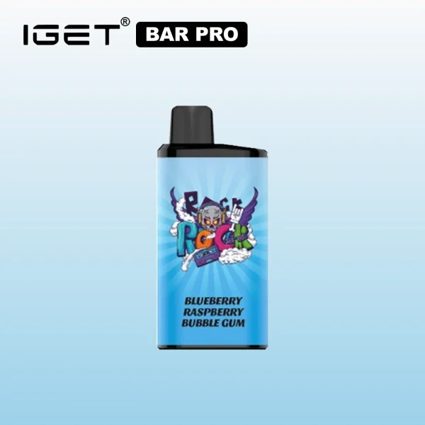 Blueberry rashberry bubble gum Iget Bar Pro